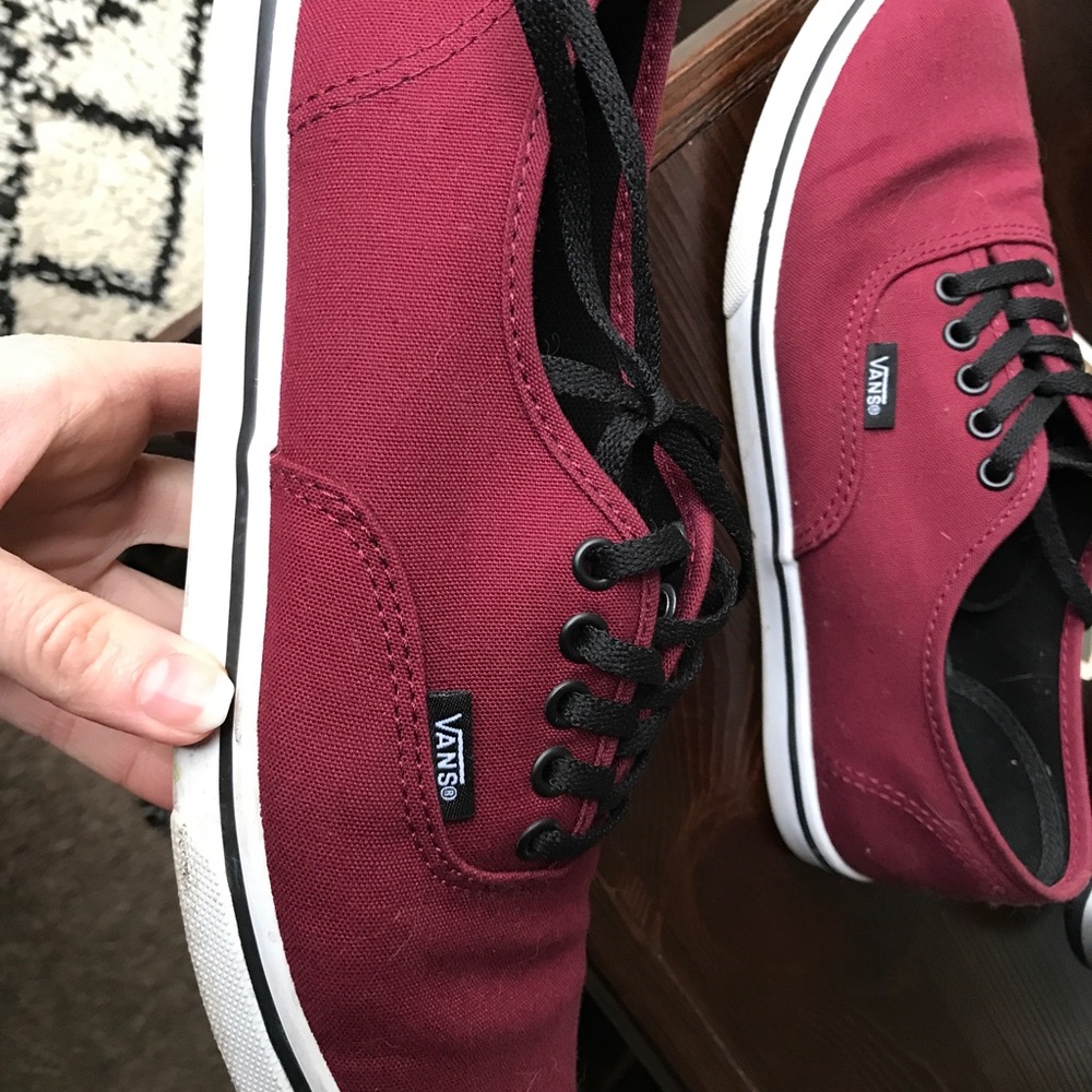 Vans women’s burgundy 7.5 shoes